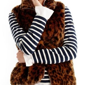 J Crew Faux Fur Vest
